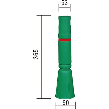 KEY-609G コーンライトケース(工事灯・カラーコーン取付部材) 1個 安全