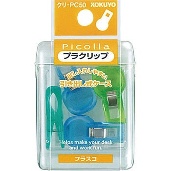 コクヨ ピコラ プラ画鋲 平 透明カヒ-PC50 1セット（100個：20個×5