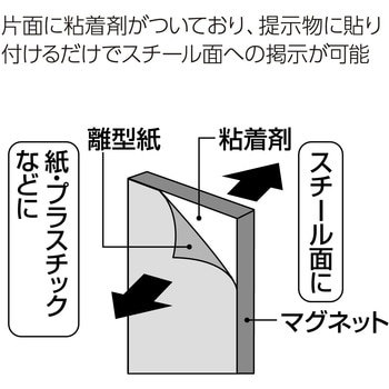 マク-S340 強力マグネットシート(片面粘着剤付き) コクヨ 粘着テープ付