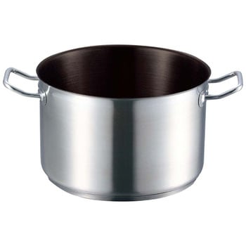 EBM 18-8 プロシェフIH 半寸胴鍋  蓋無ノンスティック - EBM(江部松商事)