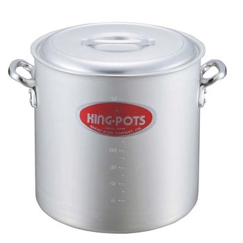 キングアルマイト 寸胴鍋(目盛付) ナカオアルミ