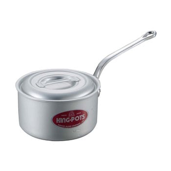 キングアルマイト 深型 片手鍋(目盛付) - ナカオアルミ