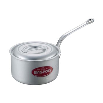 キングアルマイト 深型 片手鍋(目盛・向手付) ナカオアルミ