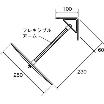 防犯ミラー コーナー専用ミラー 250×250 信栄物産