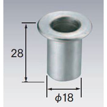 90T75 ステン落し受座12Φ用 1個 岡田装飾金物 【通販モノタロウ】