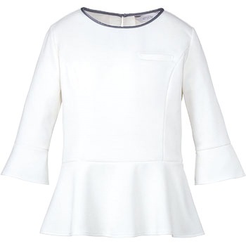 注文コード:27410268,27410277,27410286,27410295,27410304,27410313 ENJOY EWT-631 Grosgrain knit プルオーバー (七分丈) カーシーカシマ