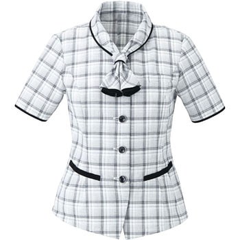 ENJOY ESA-661 Air Control Suits Air Mesh Check オーバーブラウス カーシーカシマ