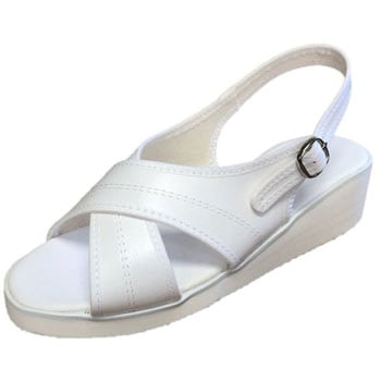 ナースサンダル 内外ゴム ホワイト サイズ 22 22 5cm 通販モノタロウ