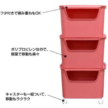 片づけやすい収納ボックス カタス ふた付き キャスター付き サンカ