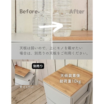 収納チェスト ルームス 3段 スリム サンカ