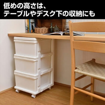 スリムチェスト 3段 キャスター付き JEJアステージ