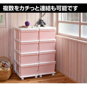 スリムチェスト 4段 キャスター付き JEJアステージ