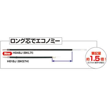 H048J-RD ノック式油性ボールペン 1本 スマートバリュー 【通販サイト