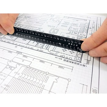 アルミ三角スケール 快段 建築士用 新潟精機(SK)