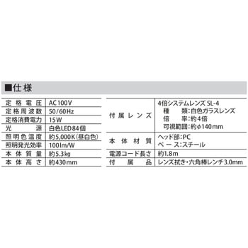 スタンド式LED拡大鏡 SK(新潟精機)