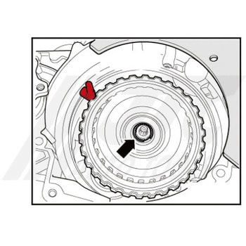 JTC6635 VAG クラッチ固定ツール JTC 全長95mm JTC6635 - 【通販