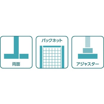 ユニット什器ULシリーズ 両面バックネット 間口1200mm (連結タイプ) 中日販売