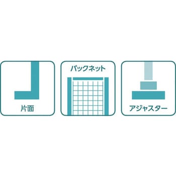 ユニット什器ULシリーズ 片面バックネット 間口600mm (単体タイプ) 中日販売