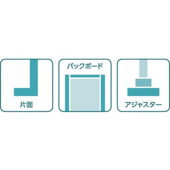 ユニット什器UFシリーズ 片面バックボード 間口900mm (連結タイプ) 中日販売