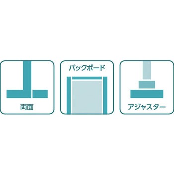 ユニット什器ULシリーズ特価台 両面バックボード(連結タイプ) 中日販売