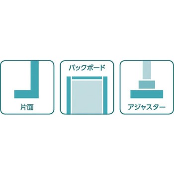 ユニット什器ULシリーズ特価台 片面バックボード (連結タイプ) 中日販売