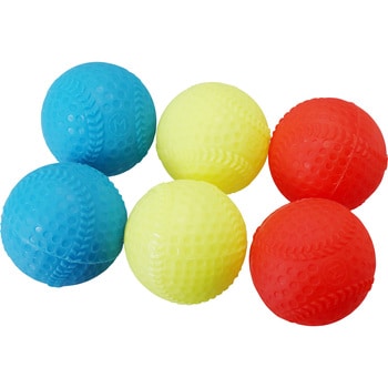 B7510B カラー野球ボール トーエイライト 1組(6個) B7510B - 【通販
