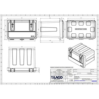 樹脂製工具箱【LAGO社製】開閉ストッパー付 信和自動車工業