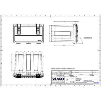 樹脂製工具箱【LAGO社製】開閉ストッパー付 信和自動車工業