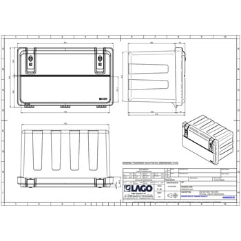 樹脂製工具箱【LAGO社製】開閉ストッパー付 信和自動車工業