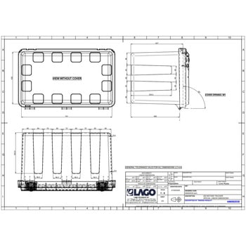 樹脂製工具箱【LAGO社製】開閉ストッパー付 信和自動車工業