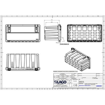 樹脂製工具箱【LAGO社製】開閉ストッパー付 信和自動車工業