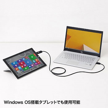 ドラッグ&ドロップ対応USB3.0リンクケーブル(Mac/Windows対応) サンワサプライ