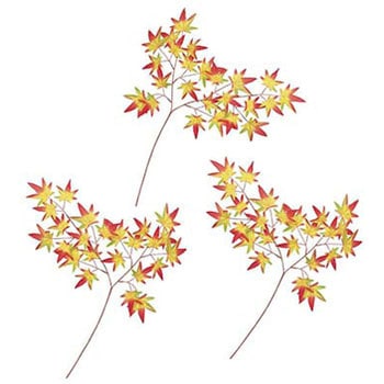 店飾 秋 紅葉枝・小(3本セット) ササガワ