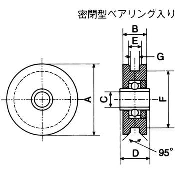 フジキング重量戸車 H型 車のみ