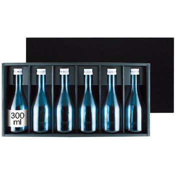 かぶせ箱 300mL×6本箱 黒 ヤマニパッケージ