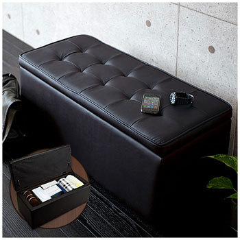 ソファ型収納box サンワダイレクト 収納スツール 通販モノタロウ 150 Sncbox2bk