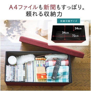 収納BOXスツール サンワダイレクト