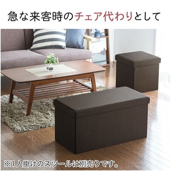 収納BOXスツール サンワダイレクト