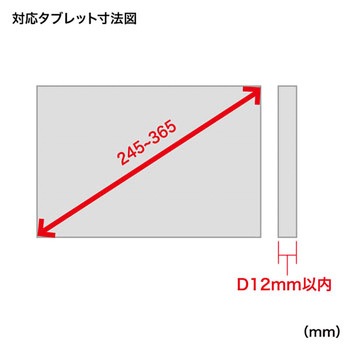 iPad・タブレット用鍵付きVESA取付けホルダー サンワサプライ