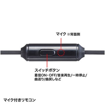マイク付きステレオイヤホン サンワサプライ