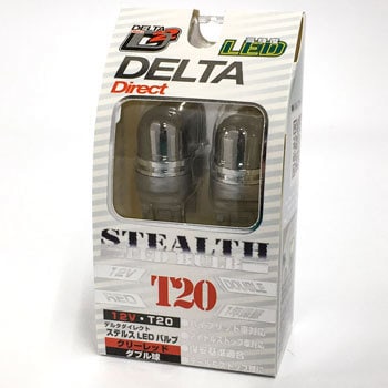 ステルスLEDバルブ T20 W RED DELTA(デルタ)