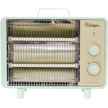 FSWH-0958 GR レトロ電気ストーブ 1台 アピックス 【通販モノタロウ】