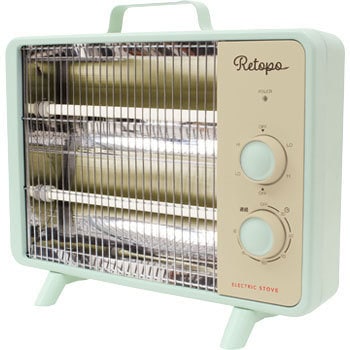 FSWH-0958 GR レトロ電気ストーブ 1台 アピックス 【通販モノタロウ】