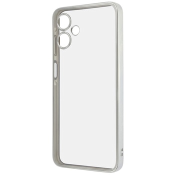 Galaxy A25 5G Like standard 精密設計 カメラ保護 衝撃吸収 バンパー メタリック TPUソフトケース / シルバー レイ・アウト