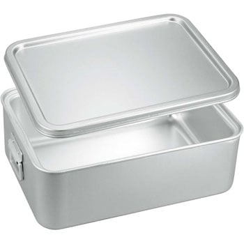 アルマイト 角型二重米飯缶(蓋付) EBM(江部松商事)