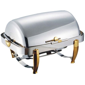 SX ロールトップチェーファー 角型 無段階開閉式 - EBM(江部松商事)