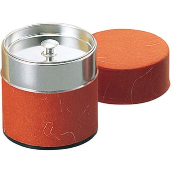 昭和レトロ 安藤 お茶缶 二個 筒缶 茶筒 ブリキ缶 密閉容器 保存容器 丸缶
