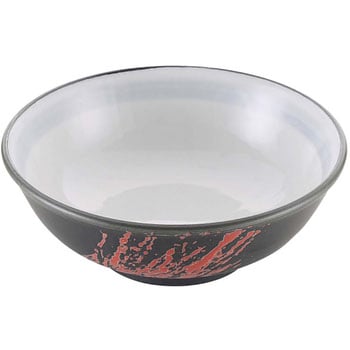 磁器 中華食器 黒釉筆流し 玉渕丼 EBM