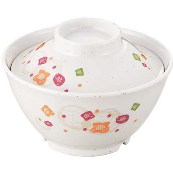 HO-58B メラミン食器 和華(ほのか)ごはん丼(蓋) 千羽鶴印(エンテック) 27841958