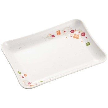 メラミン食器 和華(ほのか)角皿 千羽鶴印(エンテック)